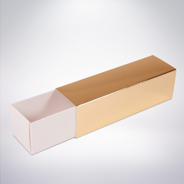 Krabička na makarónky zlatá 160x45x45