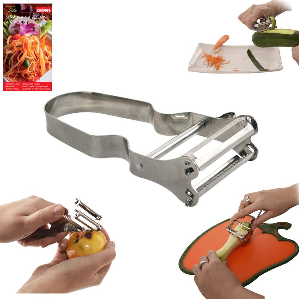 Kuchynská škrabka z nehrdzavejúcej ocele DOUBLE - ORION