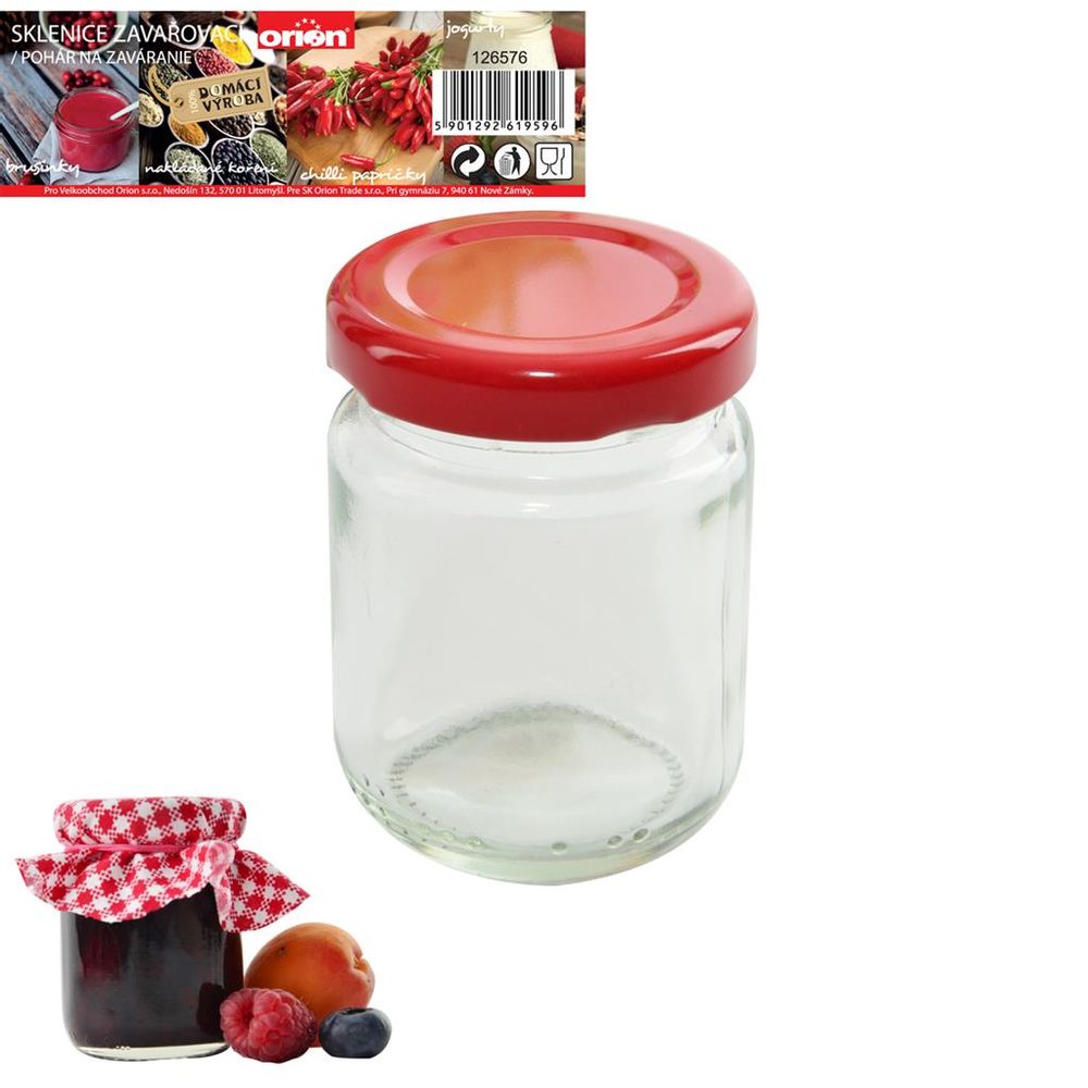 Sklenice zavařovací+víčko 0