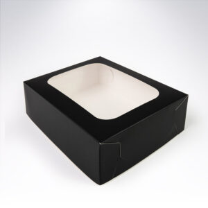 Krabička s okienkom 200x140x55 čierna