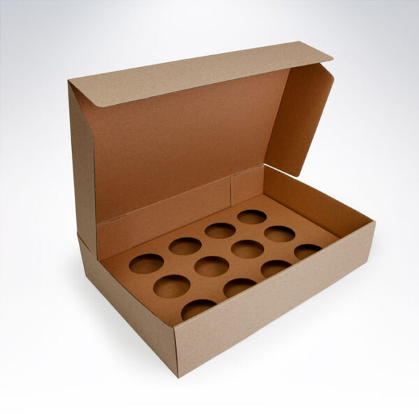 Krabica na cupcakes 12 kusov eko